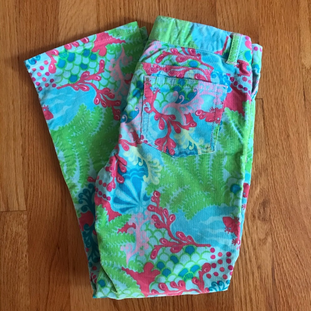 Lilly Pulitzer Checking In Corduroy Jeans